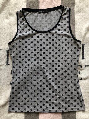 Polka Dot Print Tank Top